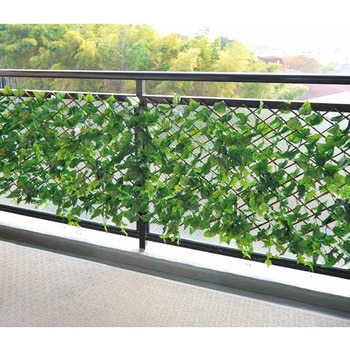 LLE-12H(FG) リーフラティス 約100×200cm ウッドフェンスタイプ YAMAZEN(山善) 40410772