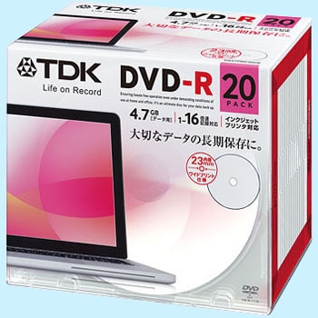 DR47PWC20UE データ用DVD-R 4.7GB 16倍速対応 1パック(20枚) TDK