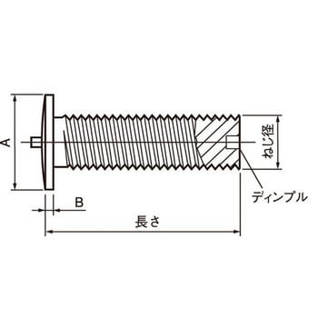 フランジ付きスタッド(F型)(袋) 日本ドライブイット スタッド溶接