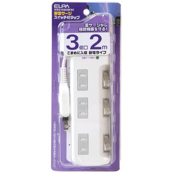 WBS-N302B(W) �X�C�b�`�t�T�[�W�^�b�v 3�� ELPA 40429261