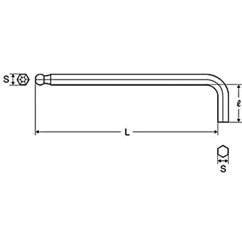 HBL40 L型ホローレンチ ボールポイントロング 1本 ミトロイ 【通販