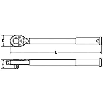 ミトロイ 6RH1100 3/4インチ ラチェットハンドル凸 1100mm-