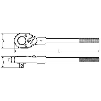 6RH500 ラチェットハンドル 1個 ミトロイ 【通販サイトMonotaRO】