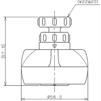 213-052 クビフリキッチンシャワ 1個 カクダイ 【通販モノタロウ】