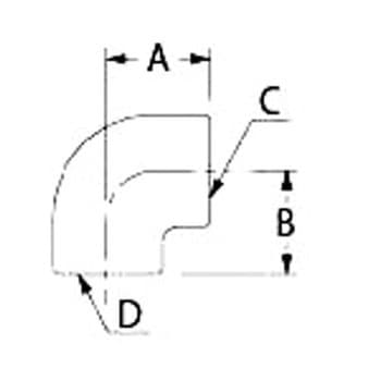 エルボ(クローム) カクダイ