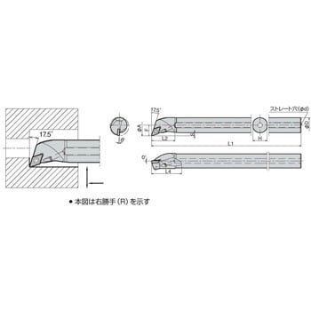 京セラ 内径加工用ホルダ A10L-SDQCR07-13AE-