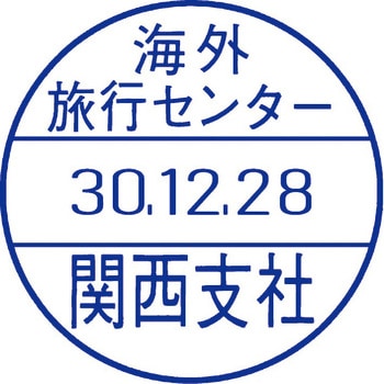【名入れ】テクノタッチデーター印 10号丸 Aタイプ ハンコ・印鑑のオーダー サンビー