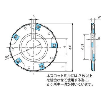 京セラ ＭＳＴＢスロットミル ( MSTB3000AN250-4T ) ( K5Q76 )-