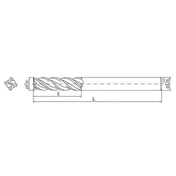 4MFK120-260 ソリッドエンドミル(4MFK) 1個 京セラ 【通販サイトMonotaRO】