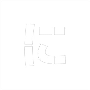 吹付けプレート(ひらがな) H100 グリーンクロス