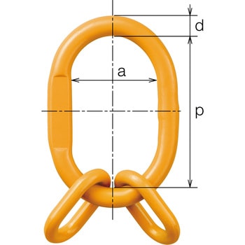チェンスリング(アイタイプ) サブリンク付マスターリンク HMF KITO(キトー)