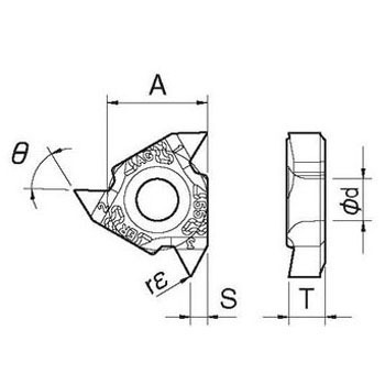 16ERG55-TF チップ 16ER 1箱(5個) 京セラ 【通販モノタロウ】
