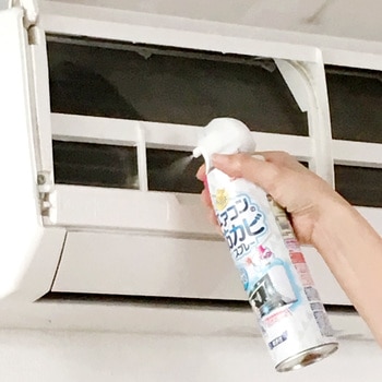 らくハピ エアコンの防カビスプレー 無香性 アース製薬