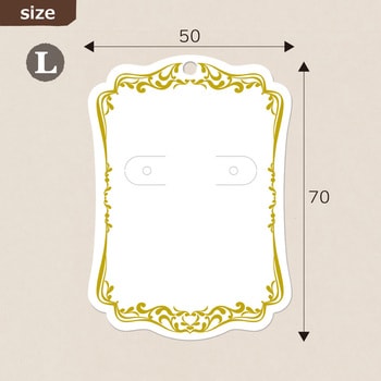 19-2602 ピアス・イヤリング専用台紙 1冊(20枚) ササガワ(ORIGINAL