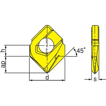 HCD D250-090-QF IC908 チップ HCD 1箱(5個) イスカル 【通販サイト