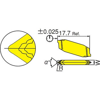 TIP 2MT-0.05 IC08 チップ TIP 1箱(10個) イスカル 【通販サイトMonotaRO】