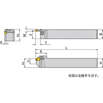 イスカル ドゥーグリップ 突っ切り・溝入れ加工用ホルダー DGTR/L-B-D