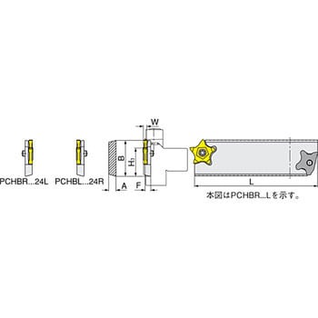 PCHBR 32-24L ホルダ 1個 イスカル 【通販サイトMonotaRO】