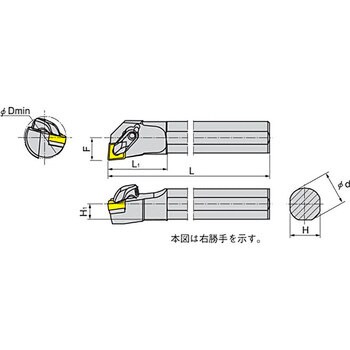 S32T DCLNR-12 ホルダ 1個 イスカル 【通販サイトMonotaRO】