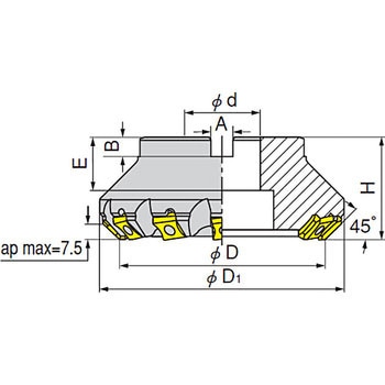 カッター F45 - イスカル