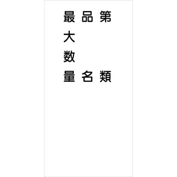 危険物標識タテ マグネット仕様 グリーンクロス