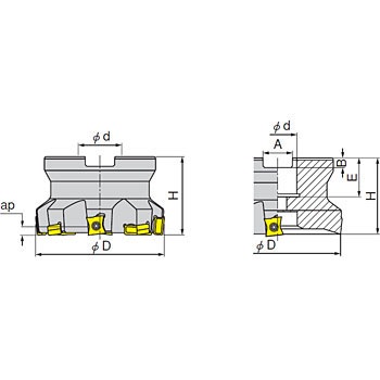 F86LNX D063-04-22-R-N15 カッター F86 イスカル 40705095