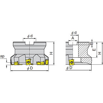 F86LNX D160-16-50.8-R-N15 カッター F86 イスカル 40705314