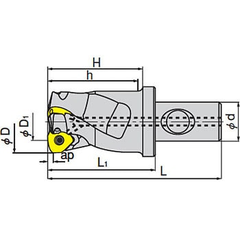 FF EW D32-100-CF4-06-C カッター FF 1個 イスカル 【通販サイトMonotaRO】