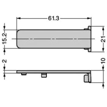 本体カバー 重量用ワンタッチスライド丁番J95 25mmかぶせ用 LAMP(スガツネ)