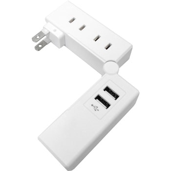 品質一番の USB付き電源タップ 4個口+USB 2ポート 堅実な究極の