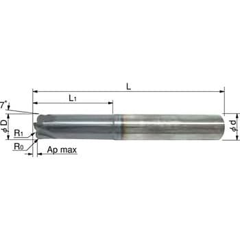 EFF-S4-06 030/20C06R1.0M 超硬ソリッドエンドミル(フィードミル) 1個