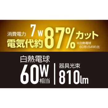LEDミニシーリングライト (白熱電球60W相当) YAMAZEN(山善)