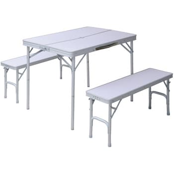 HTBS-4(WH) キャンパーズコレクション テーブルベンチセット 1セット 