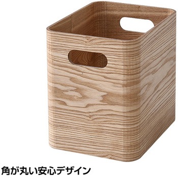 TSB-1H(NA) 収納ボックス 木箱 YAMAZEN(山善) ナチュラル色 本体幅