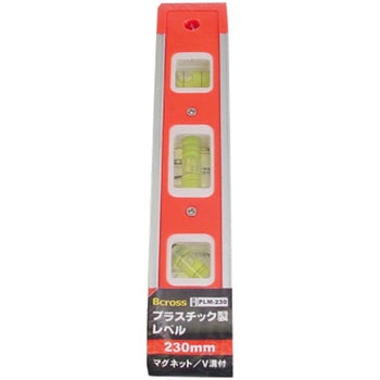 プラスチック製レベル 230mm Bcross