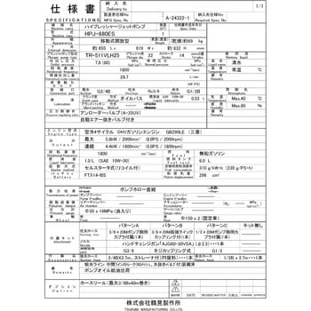 高圧洗浄機 (エンジン駆動・エンジン直結セルスタータタイプ＜セル付＞・ラクセル) HPJ型