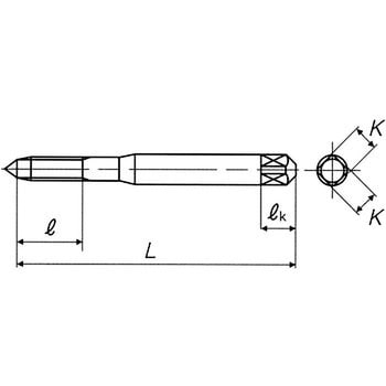 N+RZ M1.7X0.35 B G6 スチール用ロールタップ N+RZ ヤマワ(YAMAWA) ねじの種類M ねじ径M1.7ピッチ0.35mm -  【通販モノタロウ】