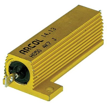 Arcol 大電力用，メタルクラッド抵抗器，50W，4.7kΩ，±5% ARCOL(OHMITE)