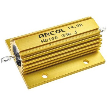 Arcol 大電力用，メタルクラッド抵抗器，100W，33Ω，±5% ARCOL(OHMITE)