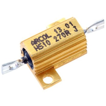 Arcol 大電力用，メタルクラッド抵抗器，10W，270Ω，±5% ARCOL(OHMITE)