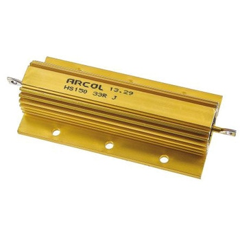 HS150 33R J Arcol 大電力用，メタルクラッド抵抗器，150W，33Ω