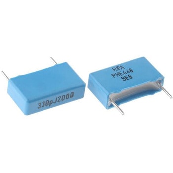 KEMET ポリプロプレンコンデンサ(PP)，2 kV dc、700 V ac，330pF，±5% KEMET