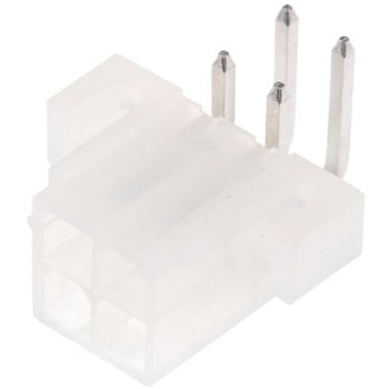 Molex 基板ヘッダ， 4極， 2列， ライトアングル， 電線対基板 4.2mm Mini-Fit Jrシリーズ 日本モレックス(molex)