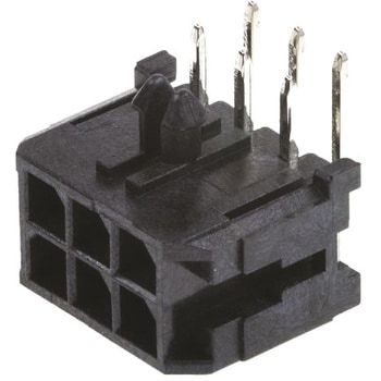 Molex 基板ヘッダ， 6極， 2列， ライトアングル， 電線対基板 3mm MICRO-FIT 3.0シリーズ 日本モレックス(molex)