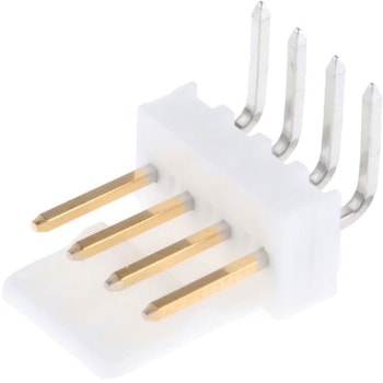 Molex 基板ヘッダ， 4極， 1列， ライトアングル， 電線対基板 2.54mm KK 254シリーズ 日本モレックス(molex)