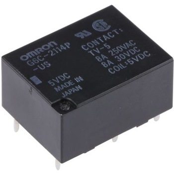 Omron パワーリレー， DPST， 5V dc， 125 Ω omron(オムロン)