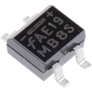 MB6S ON Semiconductor 整流用 ブリッジダイオード 単相 500mA， 600V