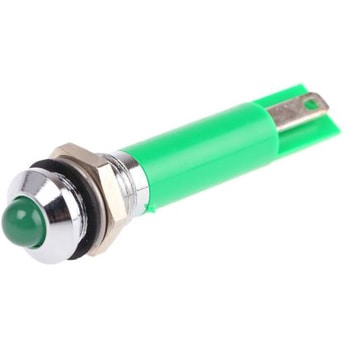RS Pro LED表示灯， 緑 8mm， 110 V ac RS PRO