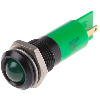 RS Pro LED表示灯， 緑 14mm， 2 V dc RS PRO