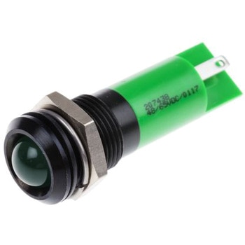 RS Pro LED表示灯， 緑 14mm， 48→ 65 V dc RS PRO